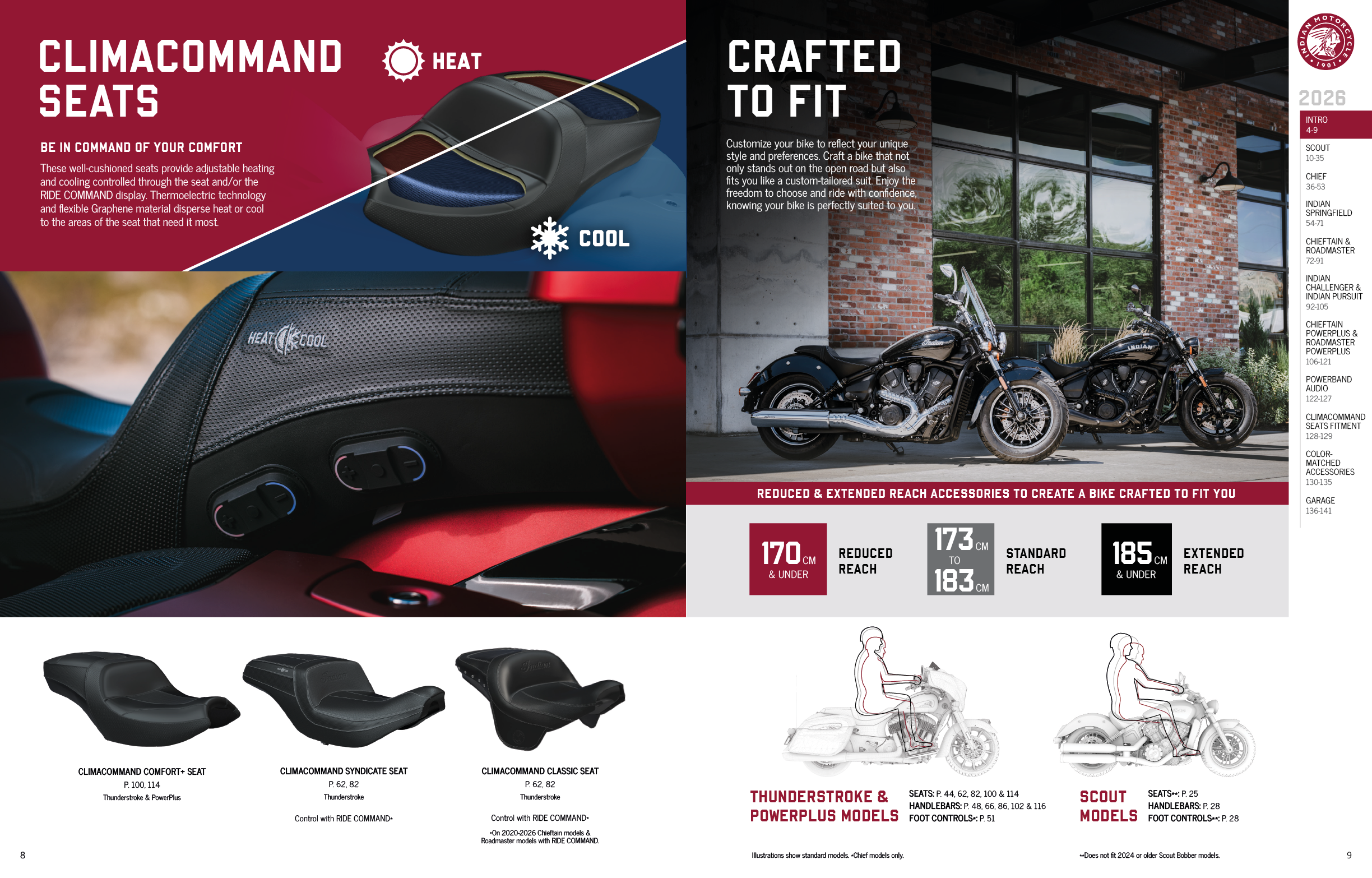A magazine advertisement for motorcycle seats. AI generated content