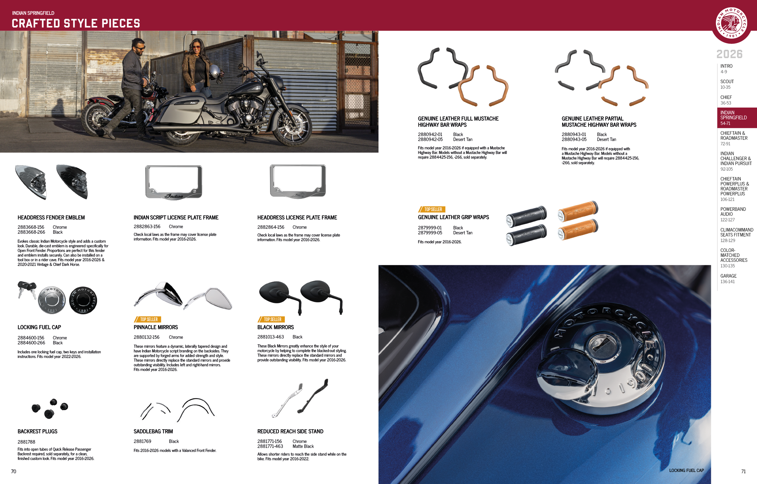 A page of a magazine with a motorcycle on the left side and a car on the right side. The car is blue and has a motorcycle helmet on the front. AI generated content